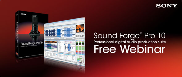 Sound Forge Pro 10 webinar