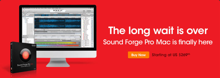 Sound Forge Pro Mac 1.0 Now Available