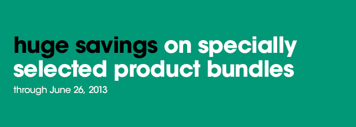 Specially priced bundles for June