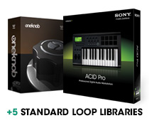 ACID Pro, Waves One Knob, and 5 Standard Loop Libraries