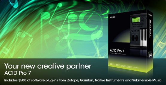 ACID Pro 7 Software. Your New Digital Audio Workstation.