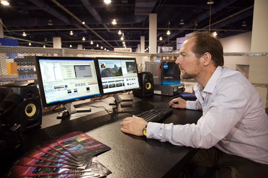 Les Stroud Vegas Pro editing session