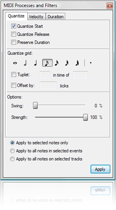 comprehensive MIDI support