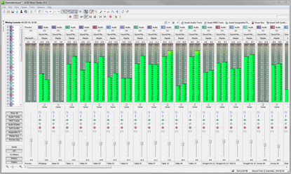 Audio and MIDI mixing console