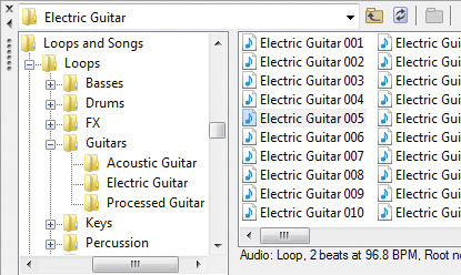 Over 3,000 music loops