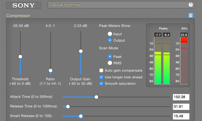 Wave Hammer Audio Compressor Audio Limiter