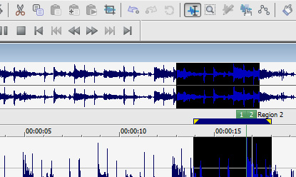 Waveform overview bar