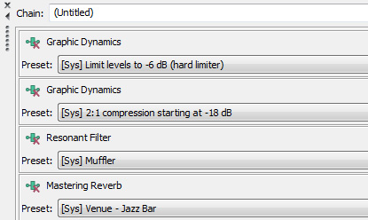 Effects processing