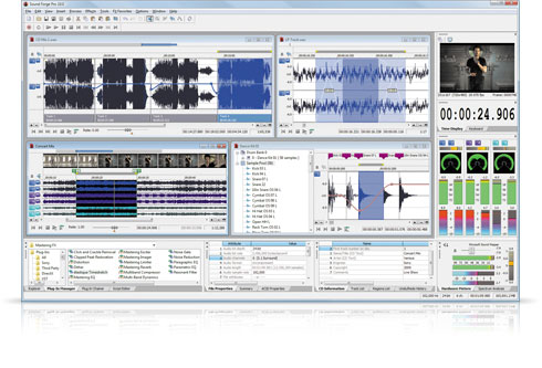 Audio Mixing and Editing to fix audio or apply effects including effects by iZotope™ DSP