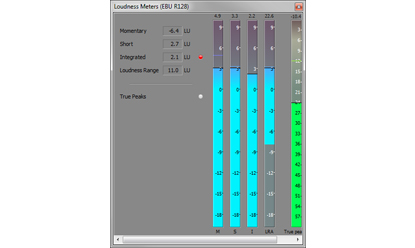 New! Loudness meters