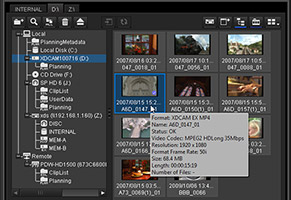 advanced pack for xdcam browser