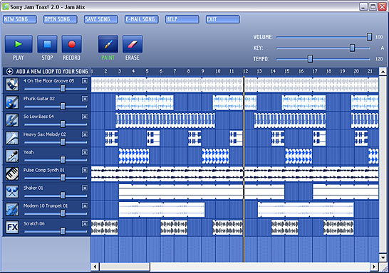 Jam Trax Main Interface